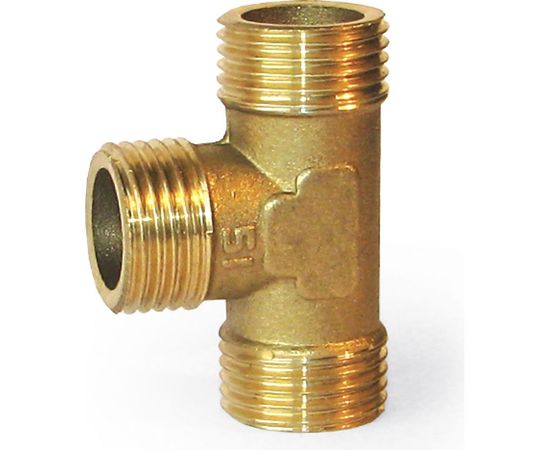 Тройник LEXLINE 1/2 нар/нар/нар., латунь, 15 Украина 511773 