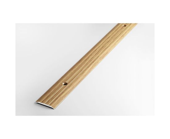 Порог прямой алюминиевый декоративный (25 мм, 1,8 м, Дуб универсальный) ЛУКА 00000001339 