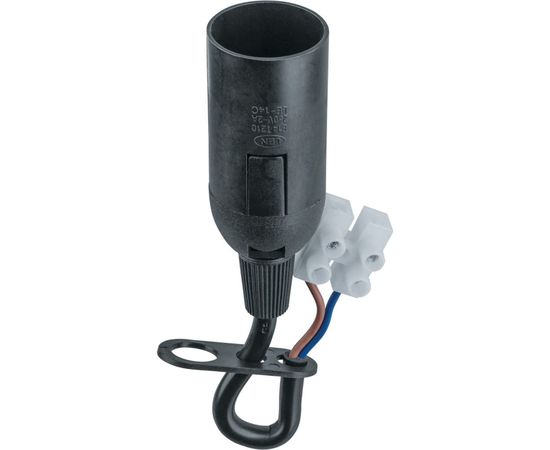 Электрический патрон Navigator NLH-P-F-BL-E14-TB, пластиковый, с КЗВ, черный 61353 