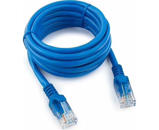 Патч-корд Cablexpert UTP PP12-2M/B кат.5e, 2м, литой, многожильный синий PP12-2M/B 