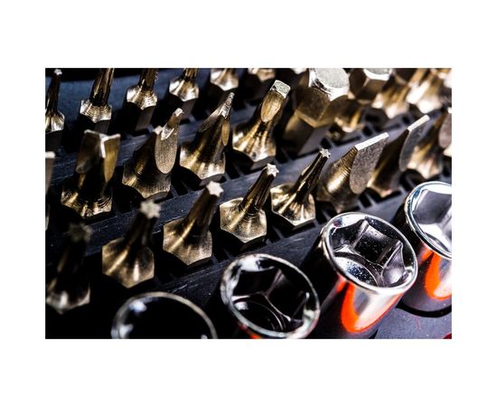 Набор отверток TDM Алмаз реверсивная и тонкая, в комплекте биты и головки, №4, 65 предметов SQ1019-0204 – изображение 13