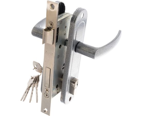 Врезной замок ЗЕНИТ ЗВ7-70.04-02 серебро 28015 – изображение 2