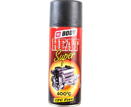 Аэрозольная краска HB BODY Т*420 температуростойкая, черная, 0.4 л 5120200000 – изображение 2