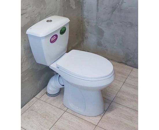 Унитаз-компакт Оскольская керамика Элисса Standart нижняя подводка, косой выпуск, 1 режим, сиденье ПП ОК 424793 – изображение 2