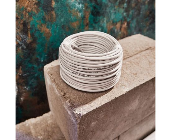 Кабель REXANT UTP 4PR 24AWG, CU , CAT5e, 100 МГц, PVC, серый, бухта 25 м 01-0043-25 – изображение 2