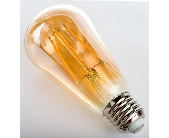 Светодиодная лампа VOLTEGA Колба ST64 GOLD 6W Е27 2800К 5526 – изображение 2