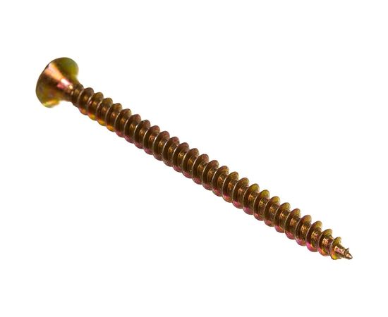 Шуруп VIPкрепеж желтый цинк 3,5х50 15шт 11330 VIP – изображение 2