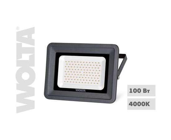 Светодиодный прожектор WOLTA 100Вт 4000К IP65 9000 лм WFLS-100W/06 – изображение 2