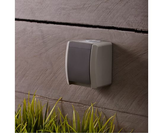 Накладная розетка с заземлением KRANZ IP54 16А серая KR-78-0611 – изображение 2