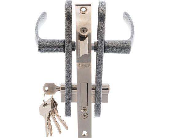 Врезной замок ЗЕНИТ ЗВ7-70.04-02 серебро 28015 – изображение 3