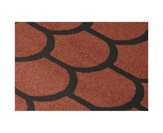 Черепица рулонная Бобровый хвост (8х1 м; красная) Технониколь TN573877 – изображение 3