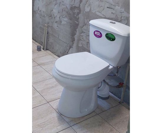 Унитаз-компакт Оскольская керамика Элисса Standart нижняя подводка, косой выпуск, 1 режим, сиденье ПП ОК 424793 – изображение 3