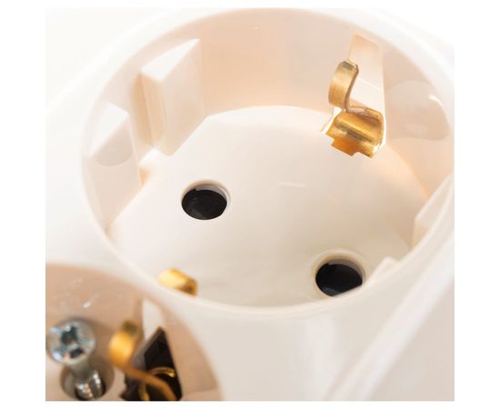 Розетка Legrand 2-м СП Etika защитные шторки, с заземлением, слоновая кость Leg 672333 1066919 – изображение 3