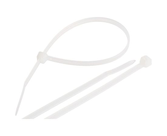 Нейлоновая неоткрывающаяся стяжка NIKOMAX 200х3,5мм, белая, уп-ка 100шт. NMC-CTN200-35-SL-WT-100 – изображение 3