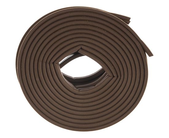 Самоклеящийся уплотнитель Сибртех профиль D коричневый 24 м 93938 – изображение 3