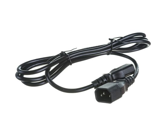 Кабель питания монитор-компьютер IEC 320 C13 - IEC 320 C14 (3x0.75), 10A, прямая вилка, 1.8 м Hyperline PWC-IEC13-IEC14-1.8-BK 34896 – изображение 4