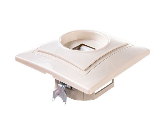 Компьютерная 1местная розетка IEK КВАРТА кремовый EKK10-K33-DM – изображение 5