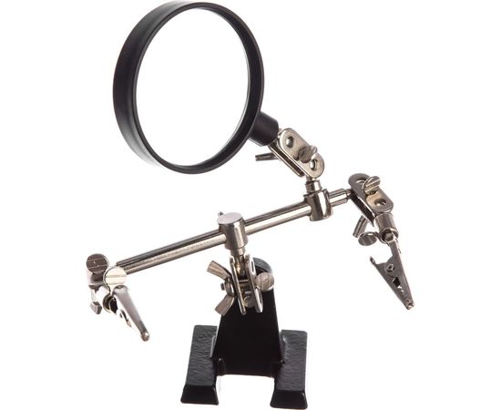 Держатель третья рука с лупой х2.5 HT-390 (ZD-10R) REXANT 12-0251-4 – изображение 6