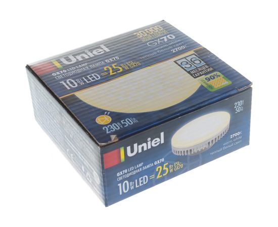 Светодиодная лампа Uniel LED-GX70-10W/WW/GX70 GX70 7165 – изображение 7