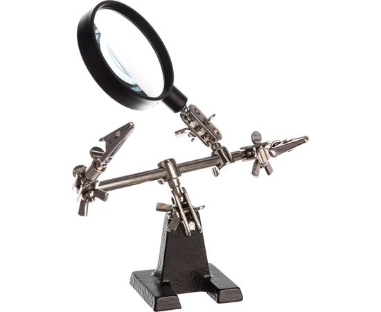 Держатель третья рука с лупой х2.5 HT-390 (ZD-10R) REXANT 12-0251-4 – изображение 7