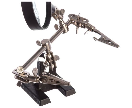 Держатель третья рука с лупой х2.5 HT-390 (ZD-10R) REXANT 12-0251-4 – изображение 9