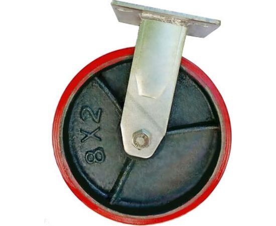 Колесо большегрузное с полиуретановой шинкой С-4102-DUS неповоротное без тормоза г/п 1100 кг EURO-LIFT 00018514 