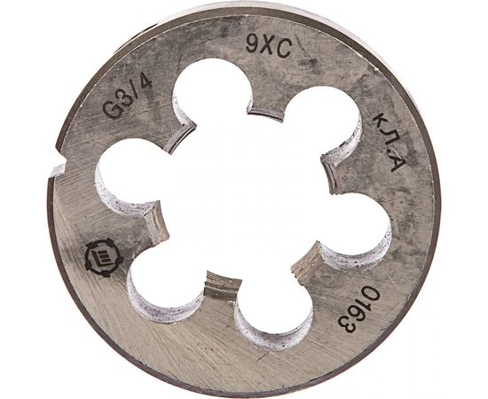 Плашка, трубная цилиндрическая G 3/4 дюйма 9ХС ТМ Туламаш 57996 
