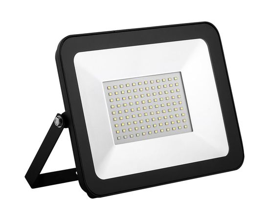 Светодиодный прожектор SAFFIT SFL90-100 2835SMD, 100W 6400K AC220V/50Hz IP65, черный в компактном корпусе 55068 
