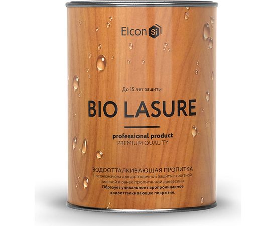 Водоотталкивающая пропитка Elcon Bio Lasure для дерева (бесцветная; 0.9 л) 00-00461939 