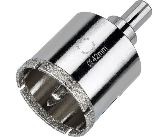Коронка алмазная по керамограниту и керамике с центрирующим сверлом 42 мм Diamond Industrial DIDCSC042 