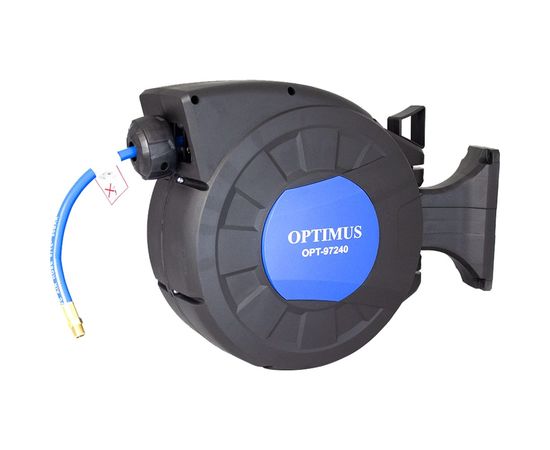 Шланг пневматический армированный pvc на катушке (15 м; 8x12 мм; 20 бар) Optimus OPT-97240 