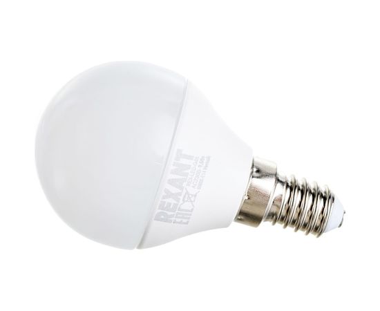 Светодиодная лампа REXANT Шарик GL 9,5 Вт E14 6500 K холодный свет 604-207 