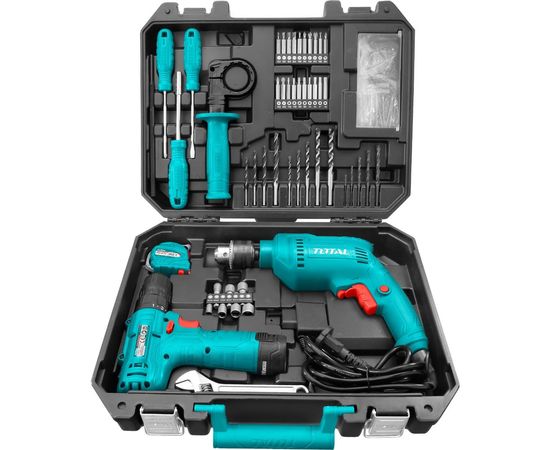 Набор инструментов с аккумуляторной и электродрелью TOTAL 119 шт THKTHP1192 