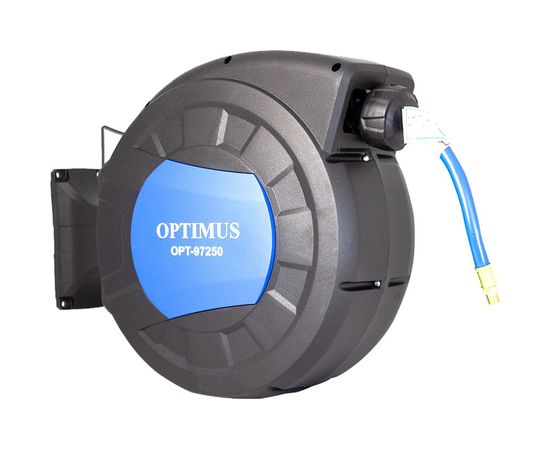 Шланг пневматический армированный pvc на катушке (15 м; 10x16 мм; 20 бар) Optimus OPT-97250 