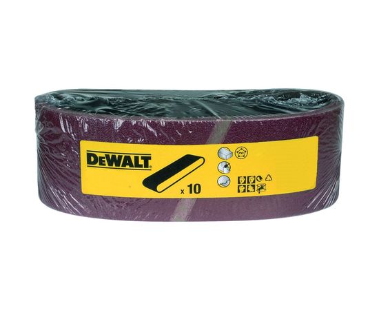 Лента шлифовальная (10 шт; 64x356 мм; 60G) DEWALT DT3666 