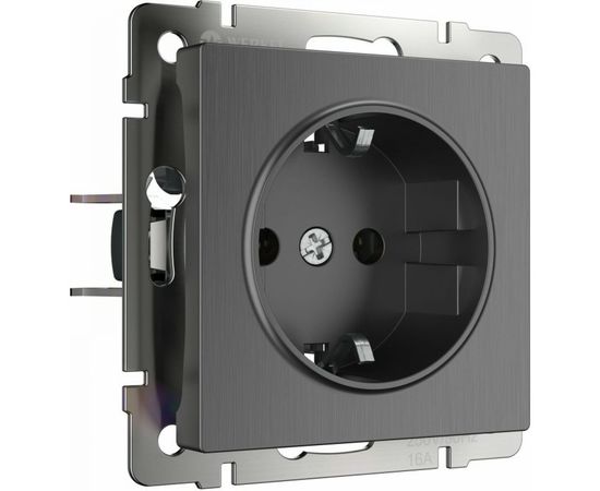 Розетка Werkel с заземлением графит W1171004 a050761 