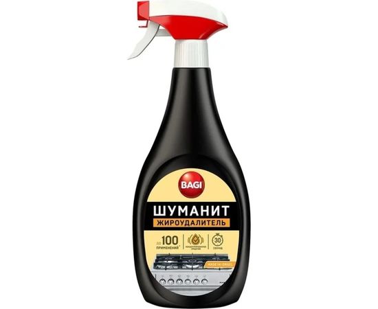 Концентрированный жироудалитель от стойких и пригоревших загрязнений с плит Bagi Шуманит 400 мл 1015024130 