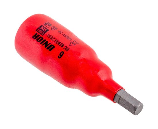 Головка торцевая с шестигранной вставкой изолированная VDE (6 мм; 3/8""; 1000V) Unior 3838909191737 