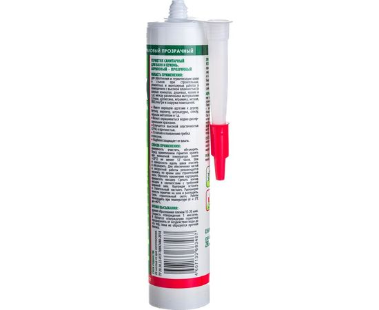 Санитарный герметик ECOLUX (прозрачный; 290 мл) 4607133683467 – изображение 2