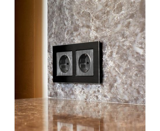 Розетка Werkel W1171104 с заземлением и шторками графит a050750 – изображение 11