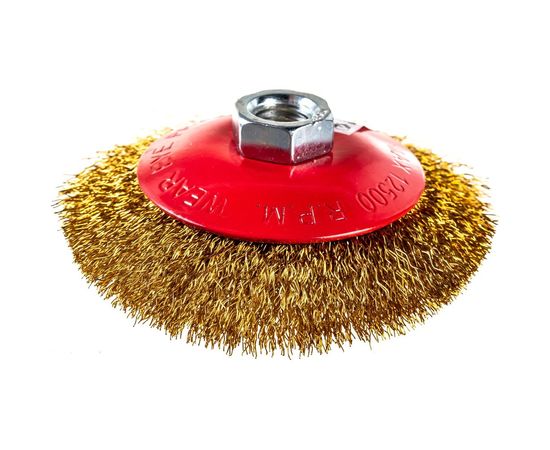 Щетка дисковая гофрированная (100 мм; М14) для УШМ SKRAB 35463 – изображение 2