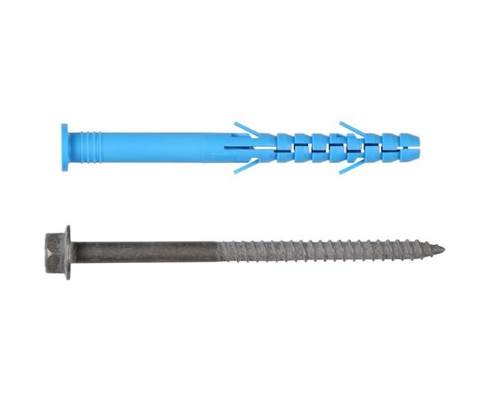Фасадный дюбель ЕВРОПАРТНЕР ДФ Б 10х100 мм, шуруп ШГ, антикорр. покрытие ТДЦ 20шт 0076 D – изображение 2