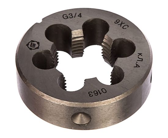 Плашка, трубная цилиндрическая G 3/4 дюйма 9ХС ТМ Туламаш 57996 – изображение 2