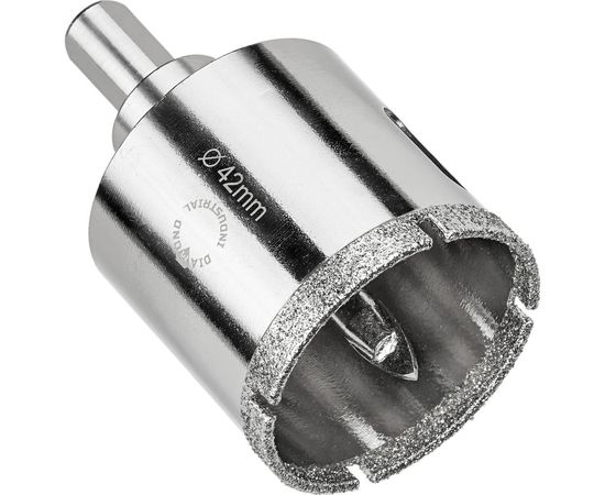 Коронка алмазная по керамограниту и керамике с центрирующим сверлом 42 мм Diamond Industrial DIDCSC042 – изображение 2