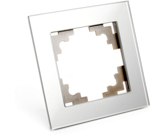 1-местная рамка STEKKER серия Катрин, GFR00-7001-03, серебро 39531 – изображение 2