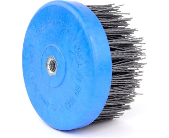 Щетка чашечная нейлоновая 1-018 130 мм; P80 по дереву для шлифовки на УПМ/УШМ OSBORN 614.916-9321 – изображение 2