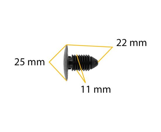 Автокрепеж для GM 10 шт 1619321 КрепАвто 0115 – изображение 2