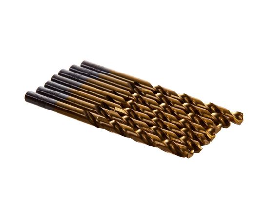 Сверло по металлу Профи (10 шт; 6.9 мм; HSS-TIN; бокс) Атака 8077110 – изображение 2