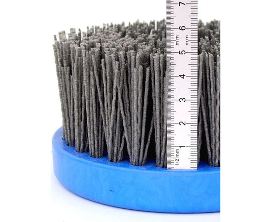 Щетка чашечная нейлоновая 1-018 130 мм; P80 по дереву для шлифовки на УПМ/УШМ OSBORN 614.916-9321 – изображение 3