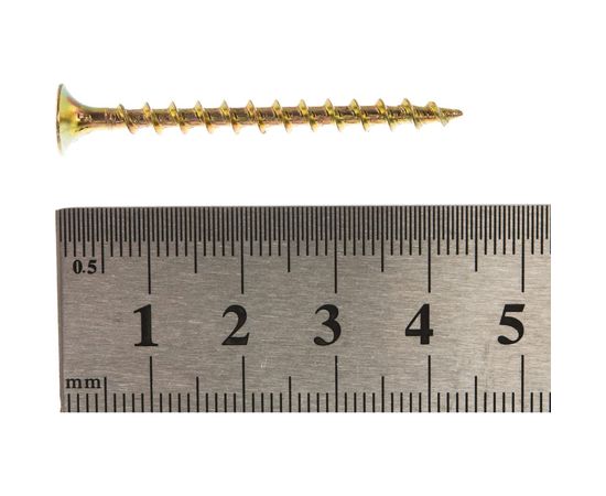 Саморез КРЕП-КОМП жёлтый цинк PH-2, по дереву 3,5х45 7000шт ждп4535 – изображение 3